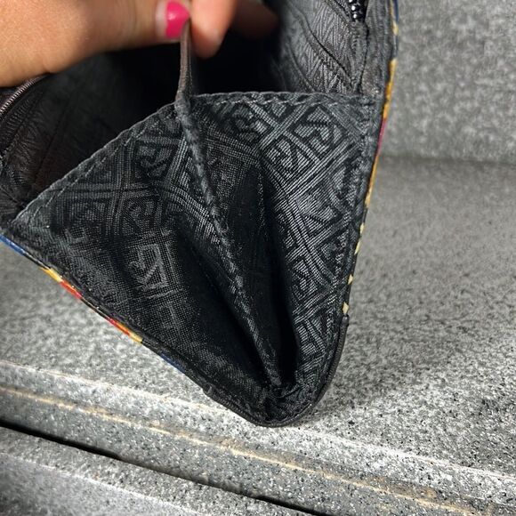 Relic Abstract Faux Vegan Leather Large Wallet Boho Hippie - Picture 6 of 6